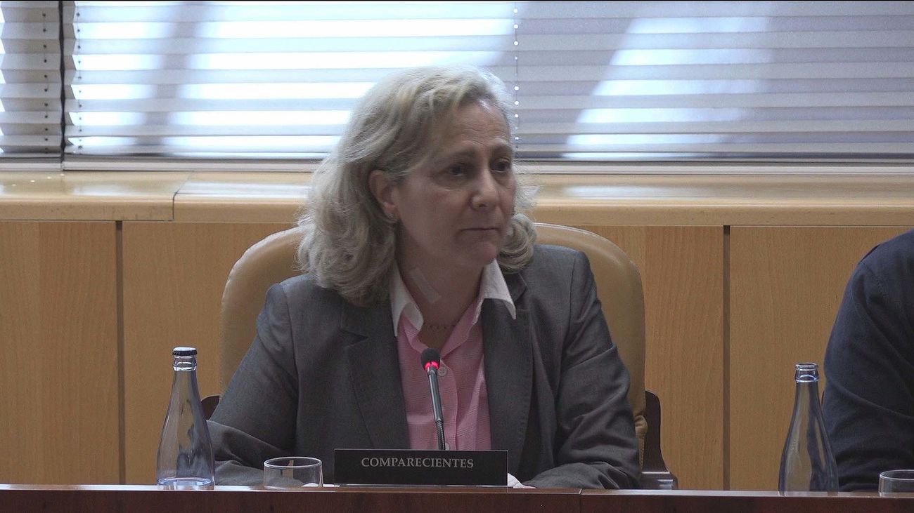 Elsa González, en la Asamblea de Madrid