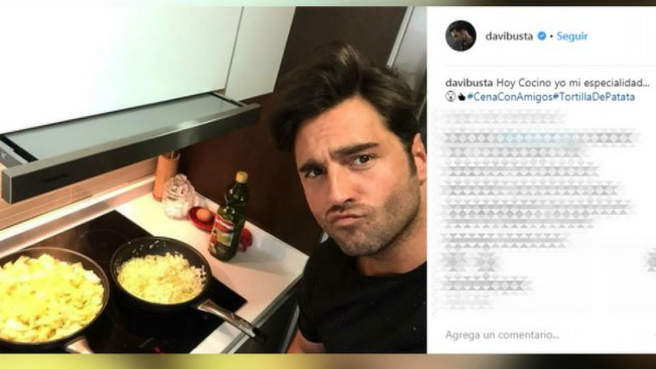 David Bustamante es un maestro en la cocina