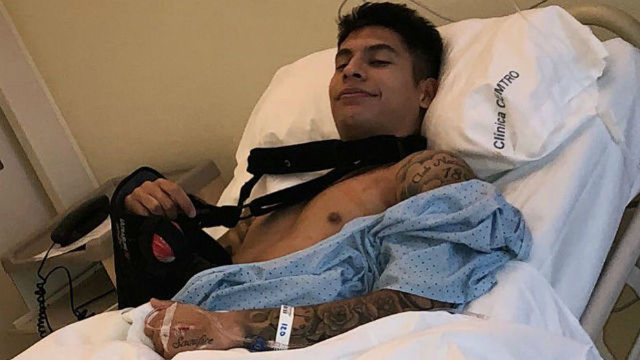 Olivera estará tres meses de baja