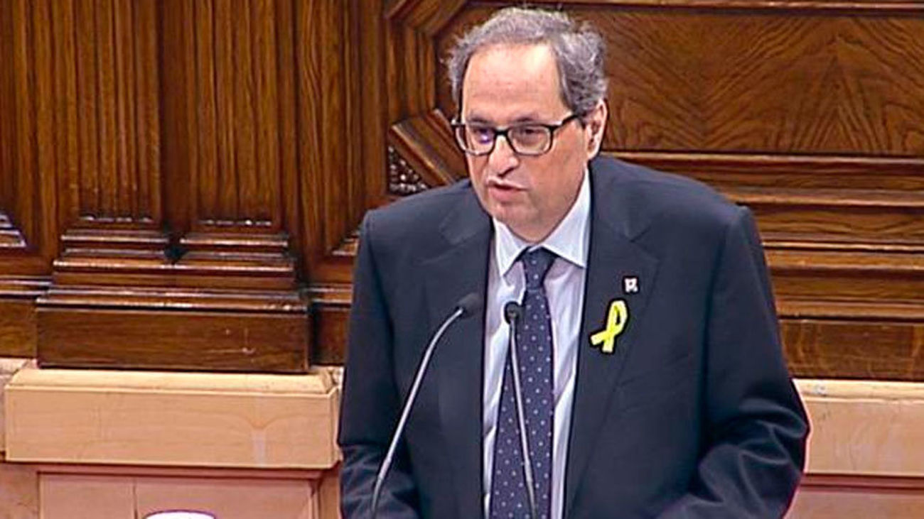 Torra toma posesión como president en un acto sin representantes del Gobierno