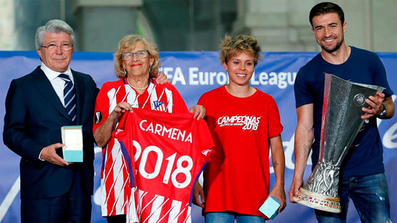 Carmena agradece las "alegrías" del Atlético