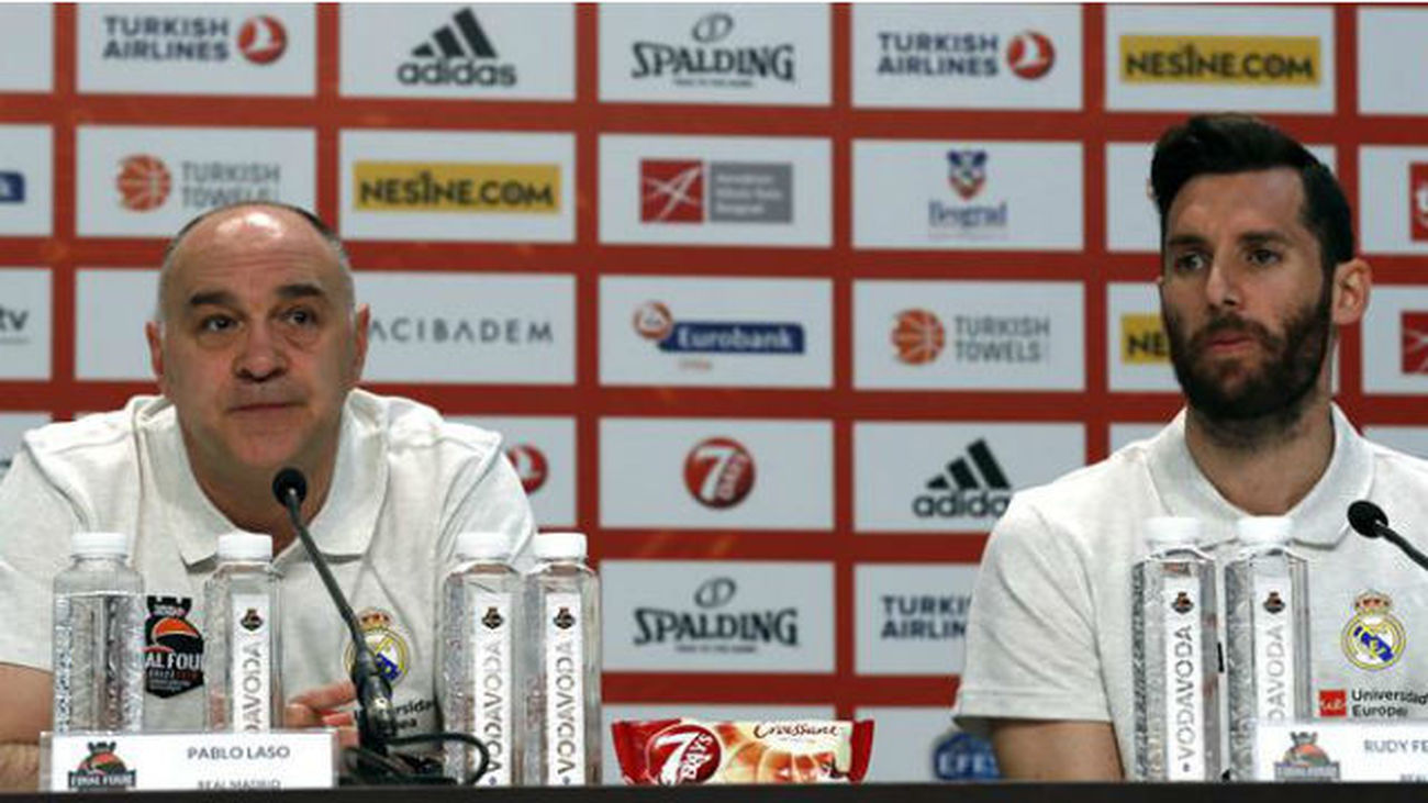 Pablo Laso y Rudy Fernández