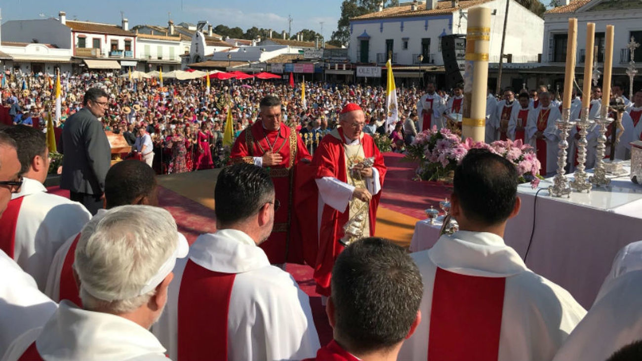Osoro desde el Rocío: "animo a salir a los caminos como testigos de la fe"