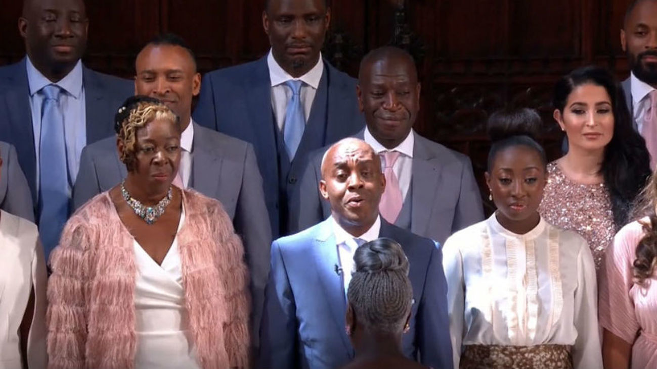 El coro de Gospel que amenizó el enlace real