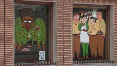 Arte urbano en los comercios de Lavapiés