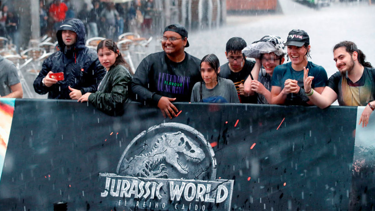 "Jurassic World, el reino caído" se preestrena en Madrid con el director y actores