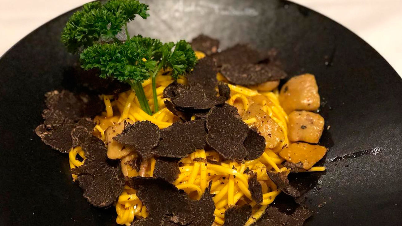 Espagueti Bosconara, la carbonara del bosque