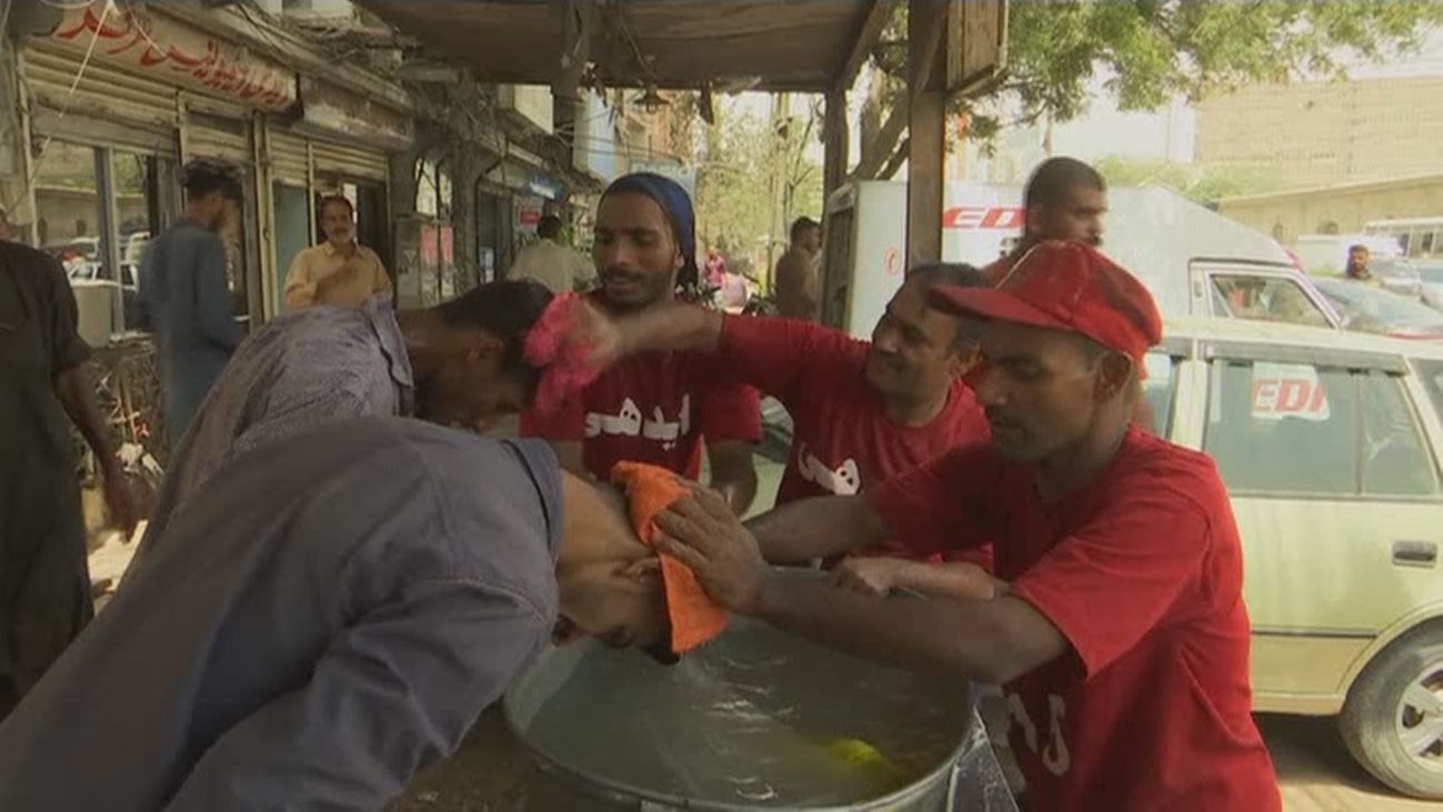Ola de calor en Pakistán