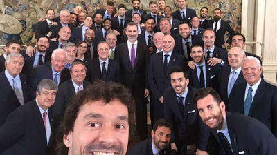 El Rey recibe al campeón de Europa