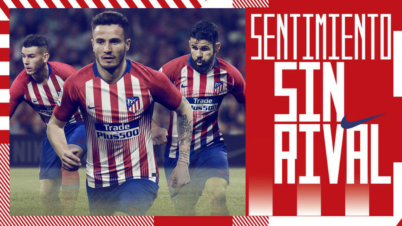 Saúl, Diego Costa y Lucas, imagen de la nueva equipación del Atlético