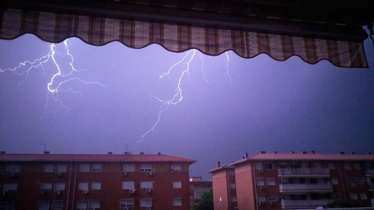 Tormenta en Valdemoro