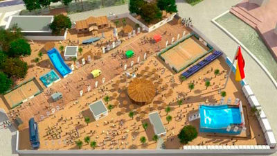 Madrid podría tener una playa urbana en la plaza de Colón