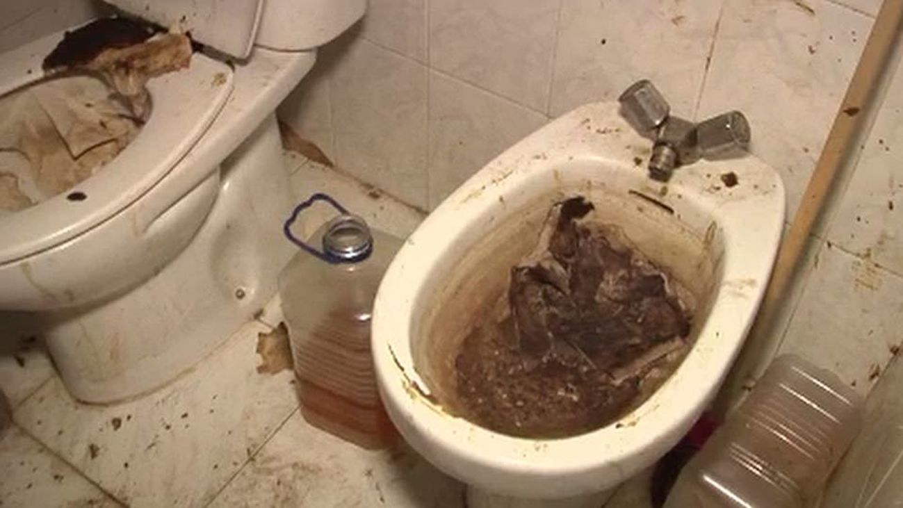 Así quedó una casa okupa tres años después