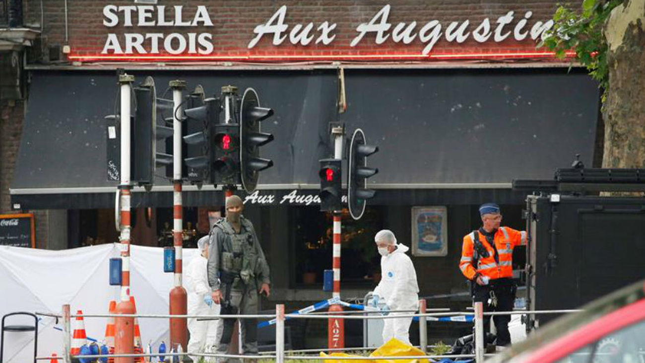 Dispositivo tras el tiroteo en Lieja