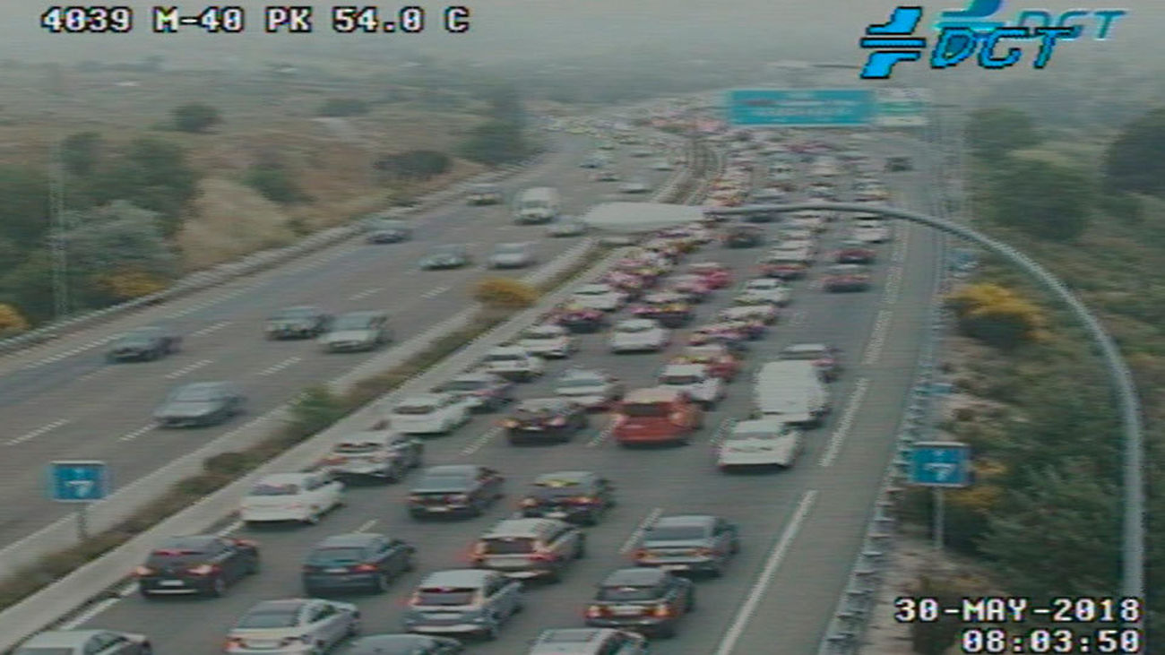 Importantes problemas circulatorios en las entradas a Madrid