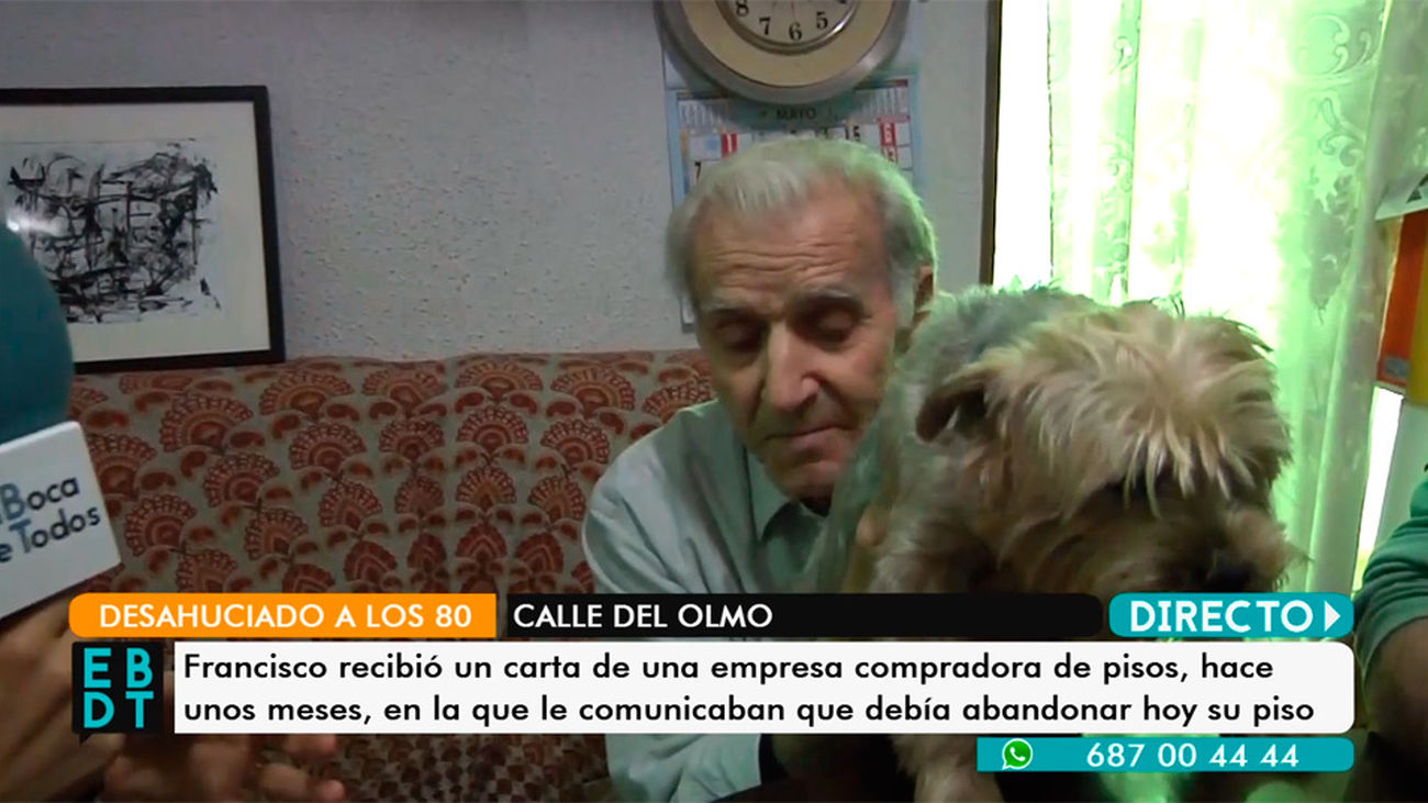 Desahuciado a los 80