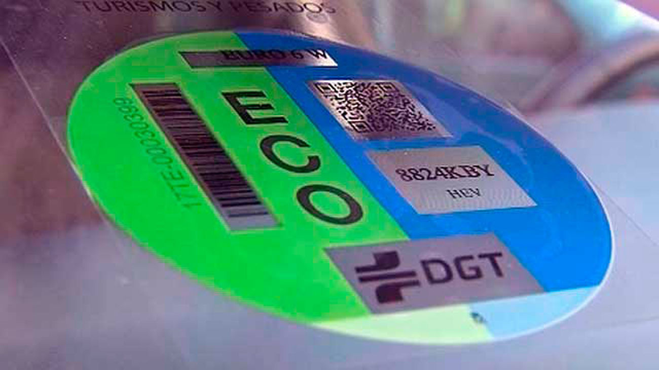 Etiqueta ECO de la DGT para automóviles