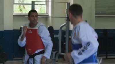 Carlos Morán, policía y taekwondista