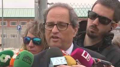 Torra insiste en la "urgencia" de verse con Sánchez para saber su intención sobre los presos