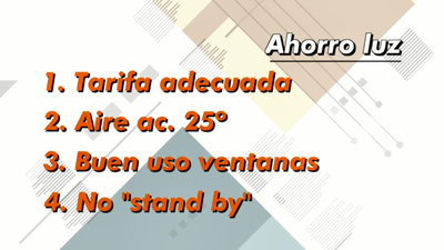 Consejos para ahorrar en nuestra factura de la luz