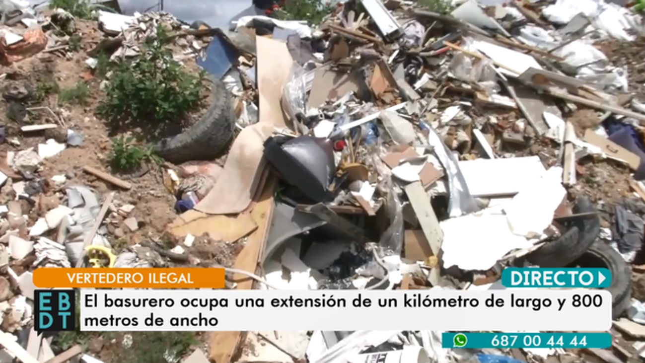 Un vertedero ilegal en Fuencarral