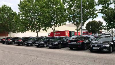 Cientos de coches ocupan el polígono de Ventorro del Cano