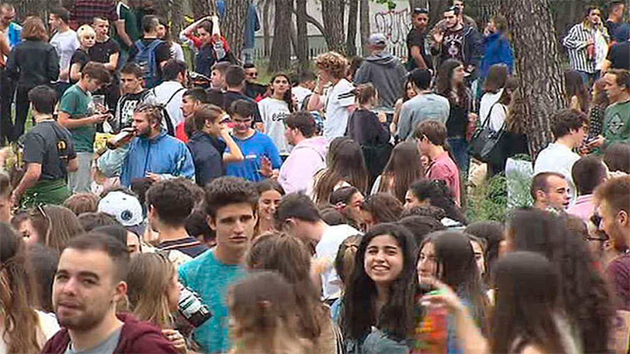 Fiesta por el final de la Selectividad