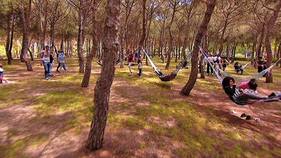 El primer "hamacódromo" de España está en Móstoles