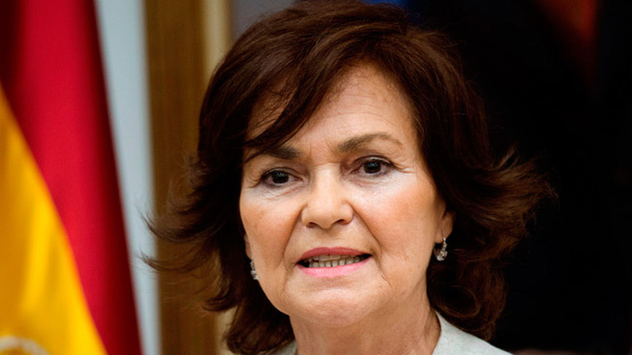 Carmen Calvo: "Un Gobierno para tres días es tomar el pelo a los ciudadanos"