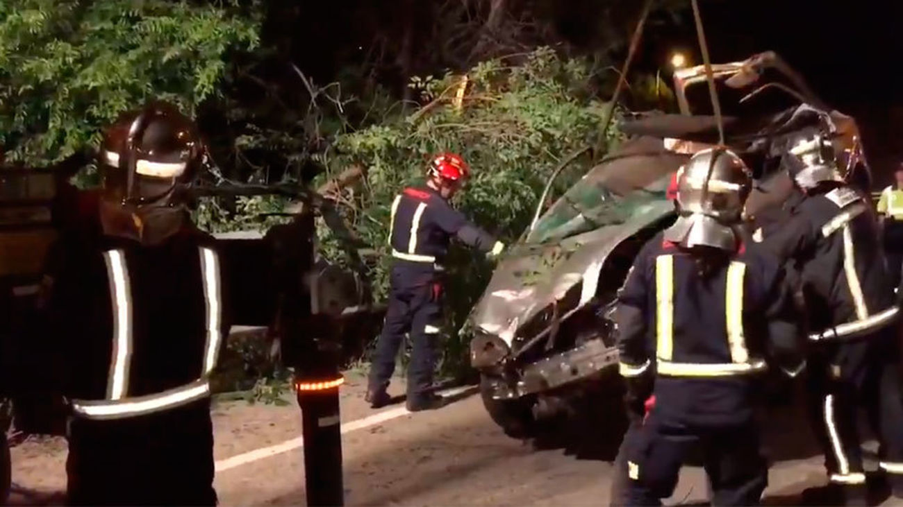Herido grave un joven de 19 años tras sufrir un accidente de tráfico en la M-505