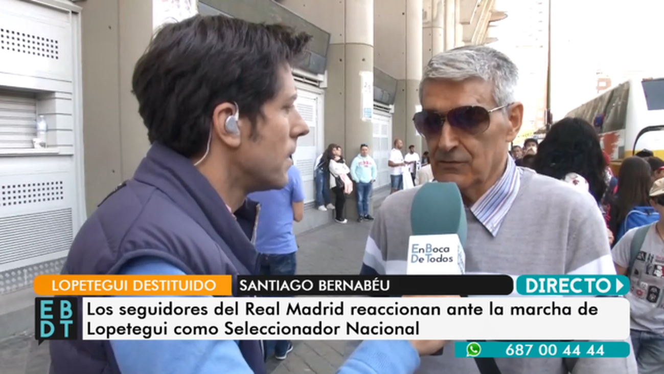 Así reaccionaba la afición madridista al conocer la destitución de Lopetegui