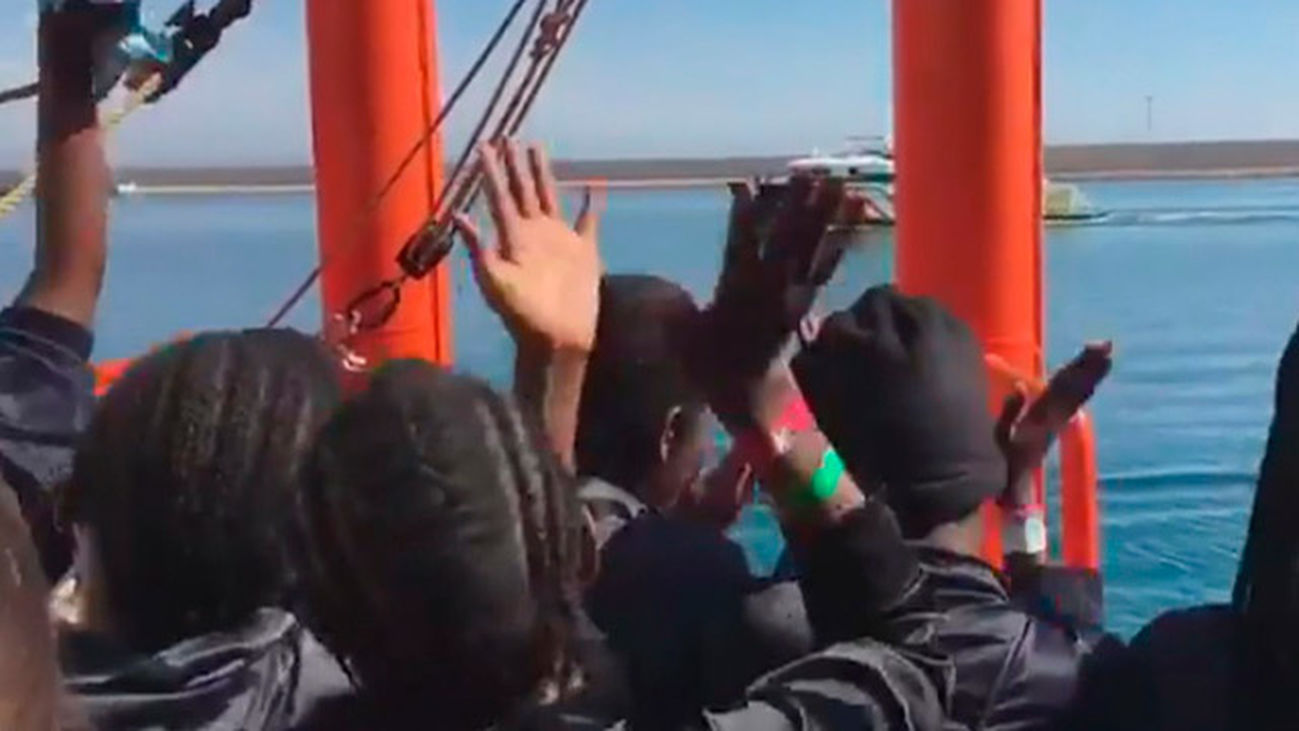 La alegria a bordo del Aquarius