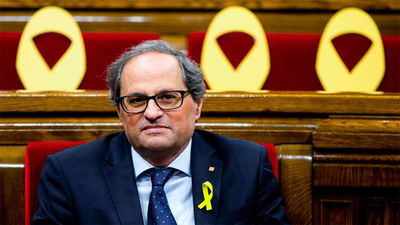 Torra, Mas y Puigdemont piden al Rey negociar y acabar "dando la palabra" a los catalanes