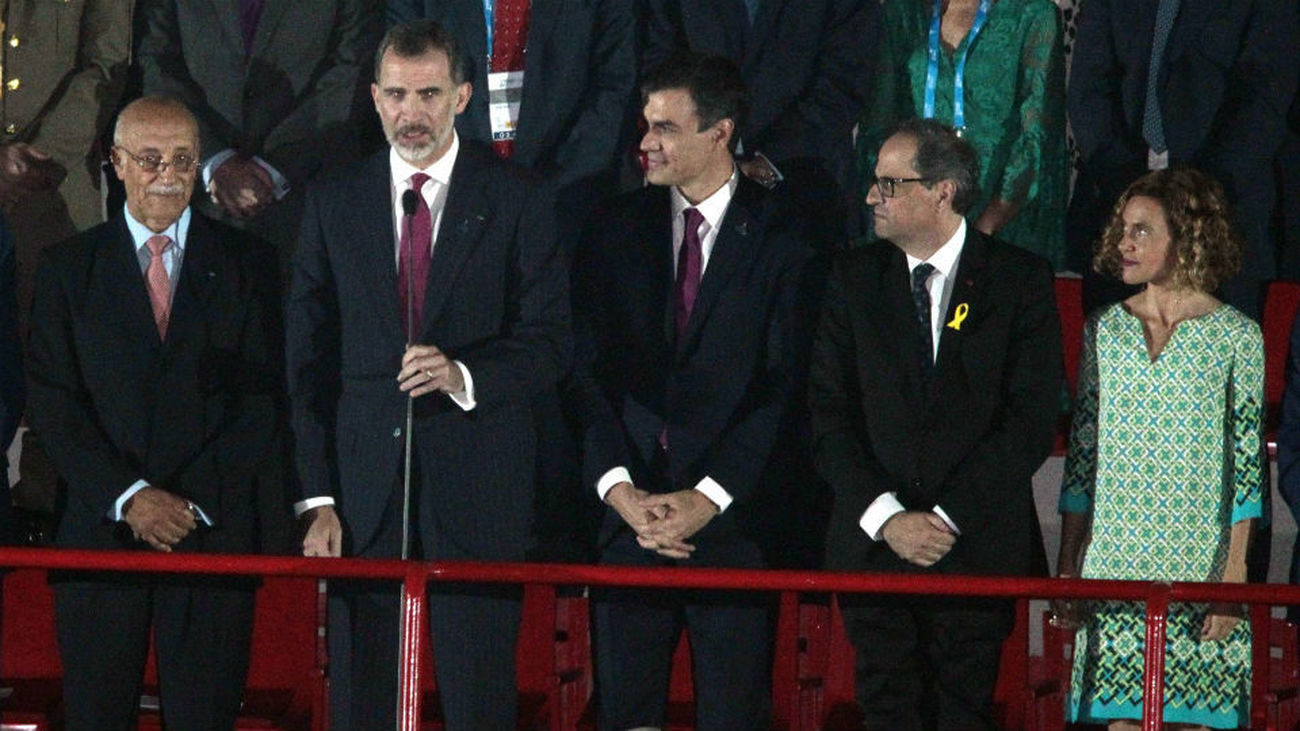 Sánchez dice que la coincidencia del Rey, él y Torra es un intento de normalización