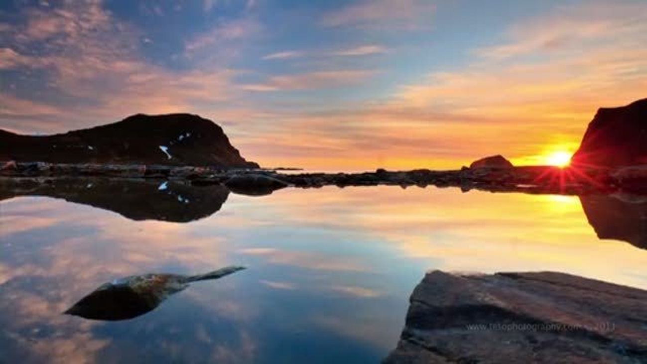 Sol de medianoche en Noruega