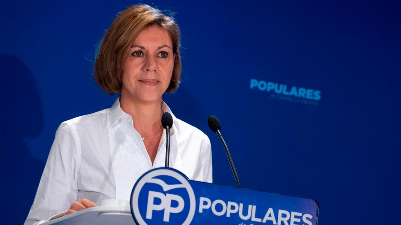 Cospedal propone una declaración de repulsa contra Sánchez por presos etarras