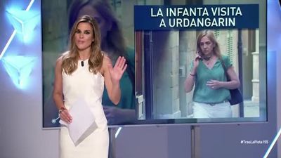La primera visita de la infanta Cristina a Urdangarín en prisión