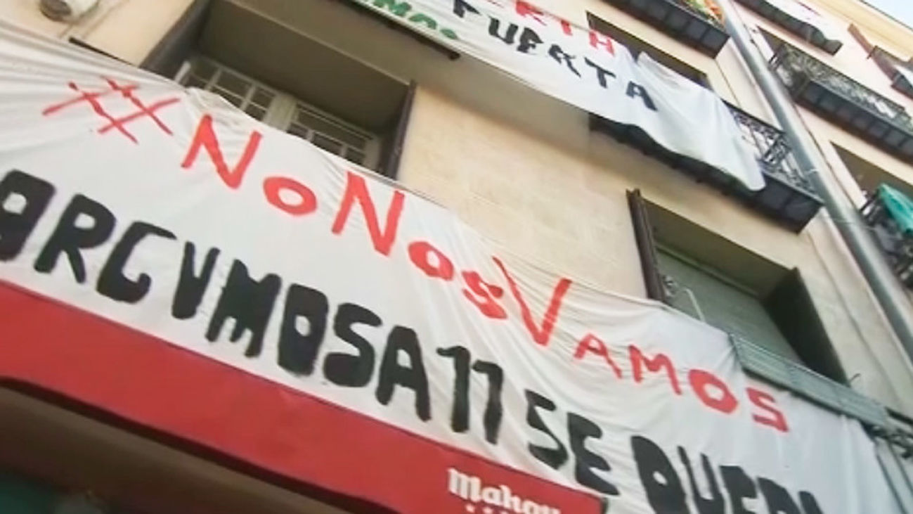 Desahucio de 4 familias en Lavapiés