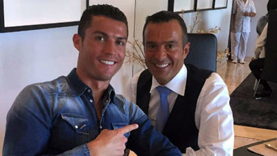 Jorge Mendes: "Si Cristiano se va, será un nuevo reto en su carrera"