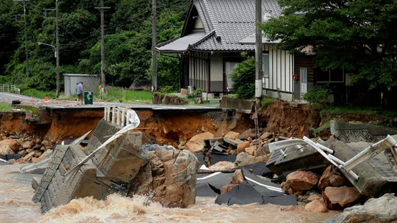 Inundaciones en Japón