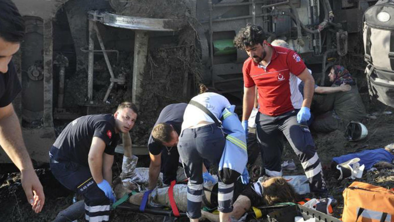 Accidente de tren en Turquía