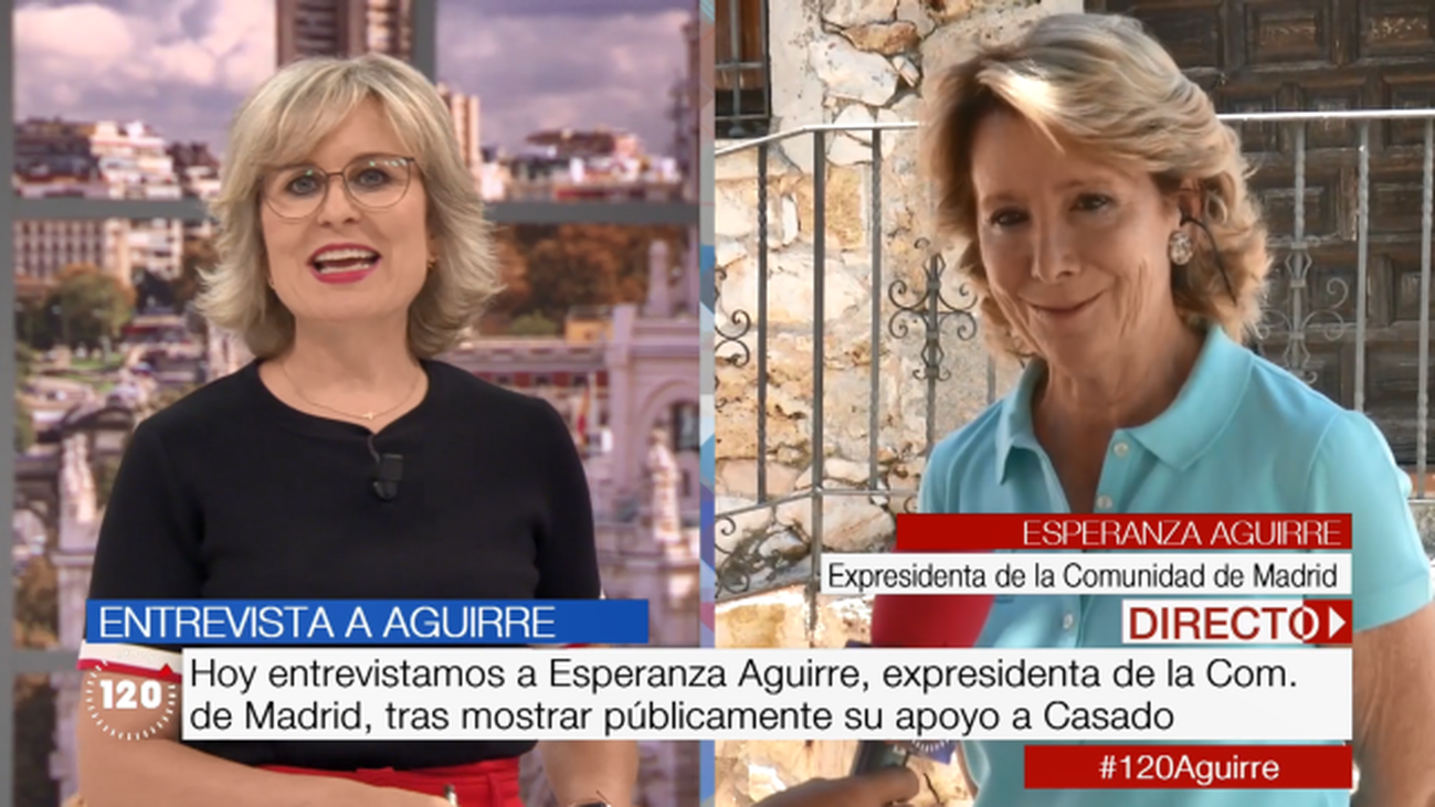 Esperanza Aguirre: "Nadie está investigando a Casado"