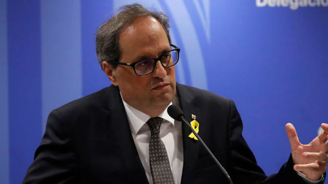 Torra a los cónsules en Cataluña: "Nunca" renunciaremos a la autodeterminación