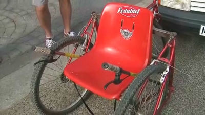 Bicis convertidas en sillas de ruedas