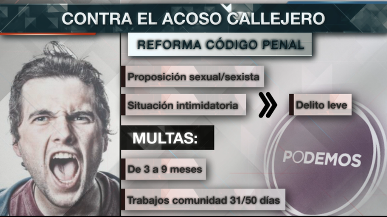 El acoso callejero podría considerarse delito