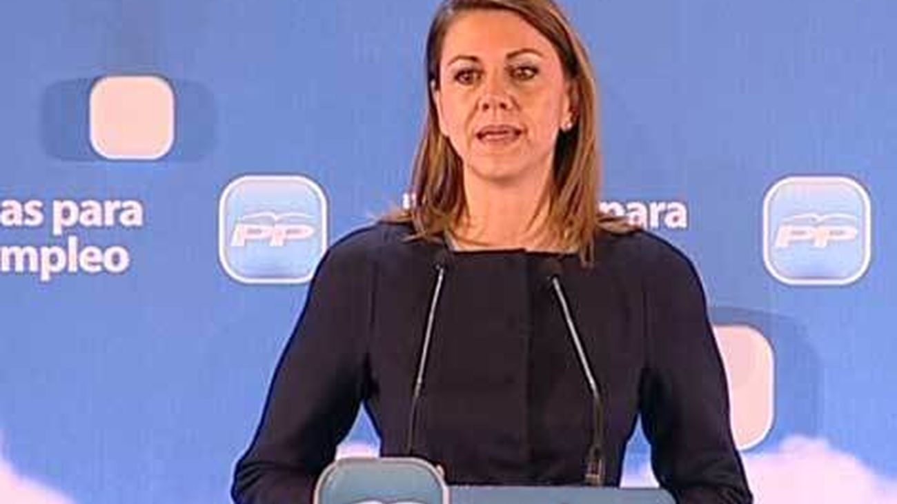 Cospedal no ve ni ruptura ni convulsión en el Partido Popular