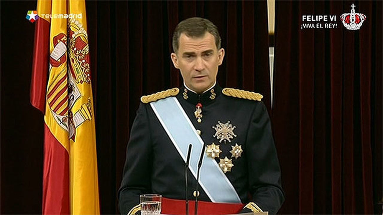 Discurso íntegro del Rey Felipe VI en su Proclamación ante las Cortes Generales
