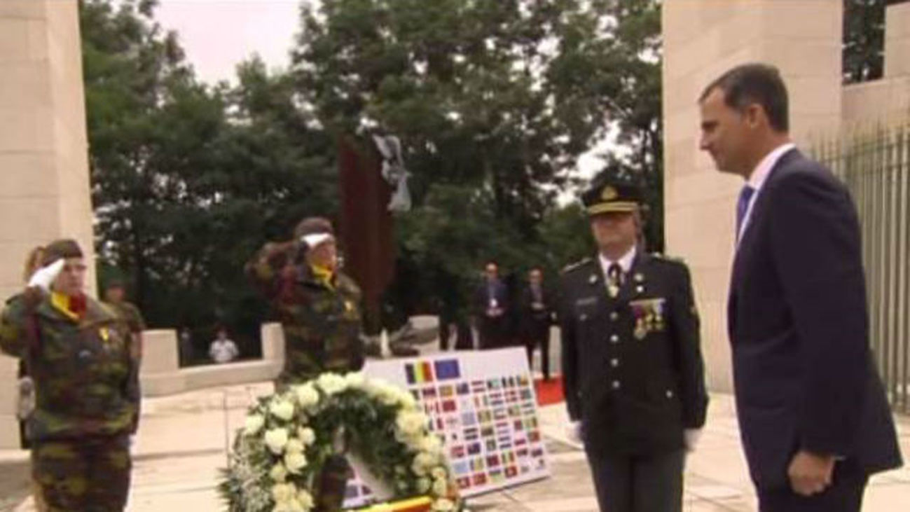 Felipe VI llega a los actos de conmemoración  de la primera Guerra Mundial en Bélgica