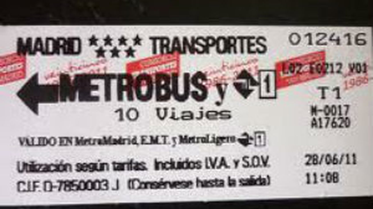 Madrid renuncia por primera vez en 30 años a subir el precio de los billetes de metro y autobús