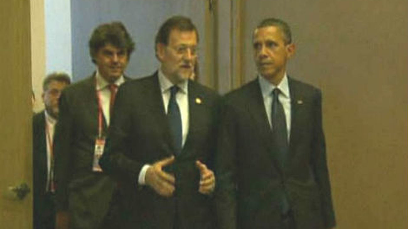 Rajoy se entrevista con Obama
